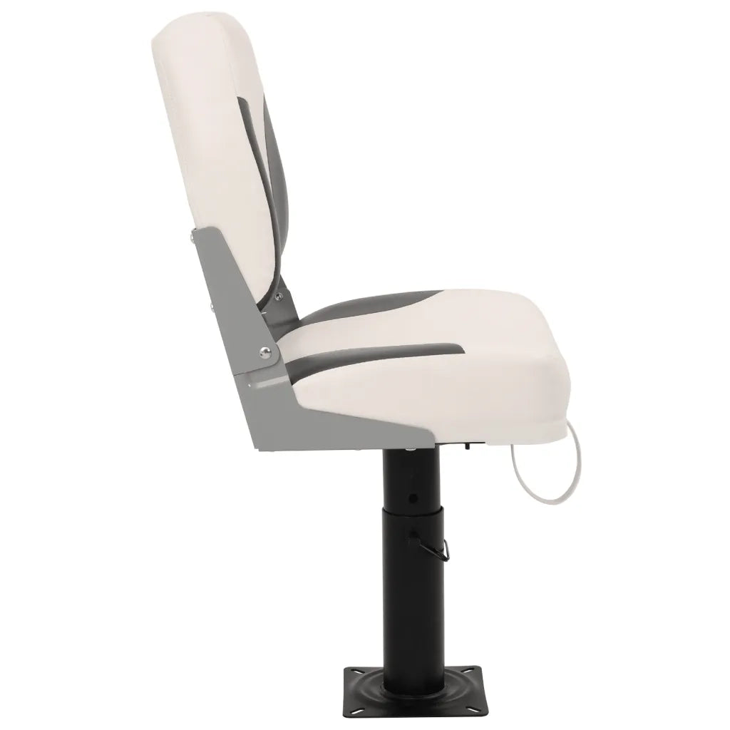 Sedili Barca con Supporto 2pz Altezza Regolabile Girevole 360° 3294968