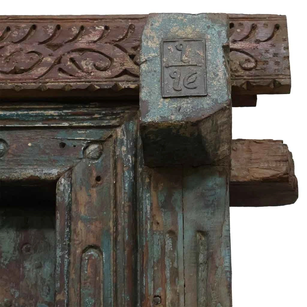 Porta in legno marrone 160x27x216h cm