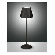LAMPADA DA TAVOLO A LED RICARICABILE NERA KATY FABAS