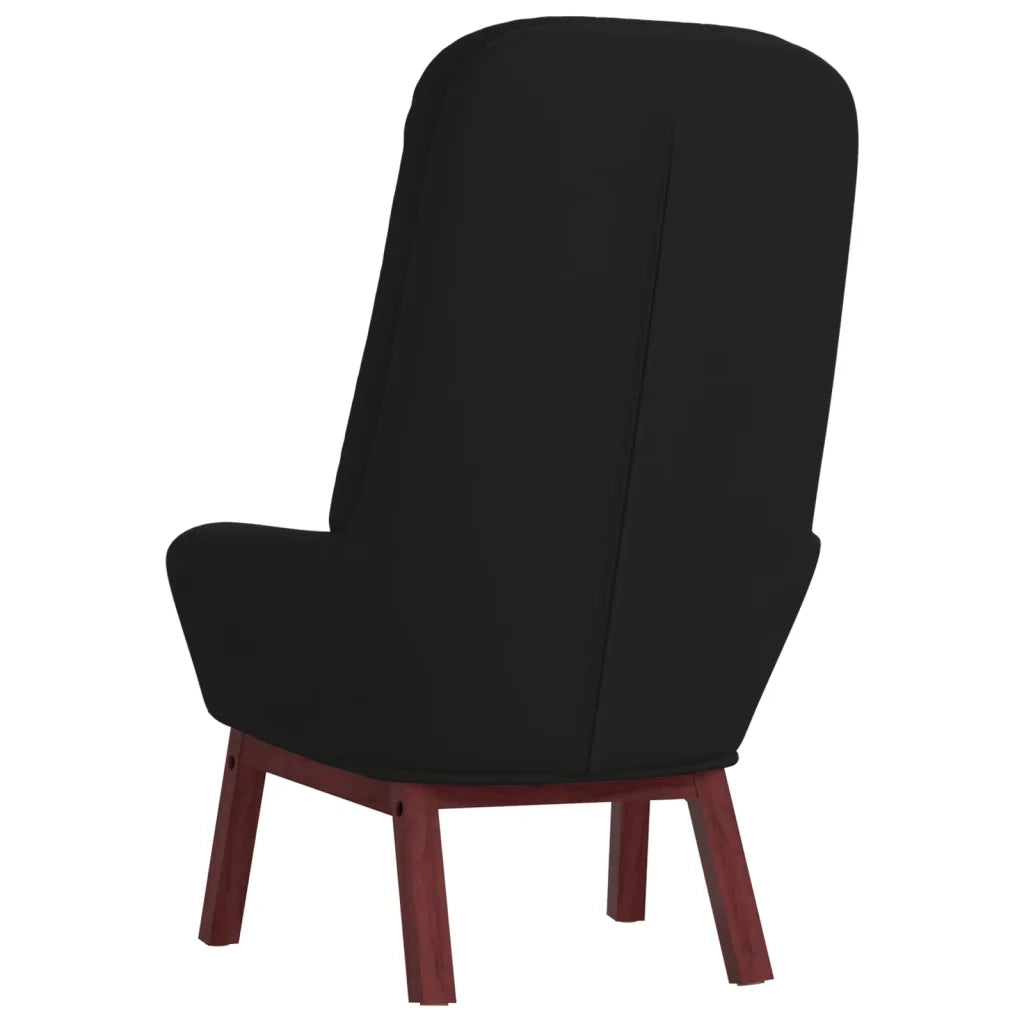 Poltrona Relax Nera in Velluto 341224