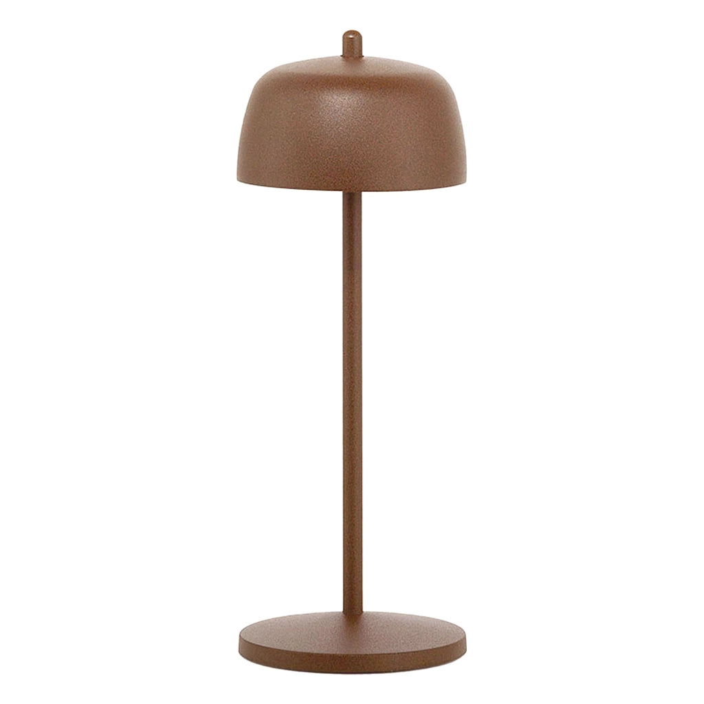 Zafferano Lampada a led da tavolo Circe Corten ricaricabile e dimmerabile