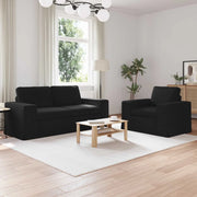 Set di divani 2 pcs Nero 182 x 80 x 82 cm Tessuto 3407546