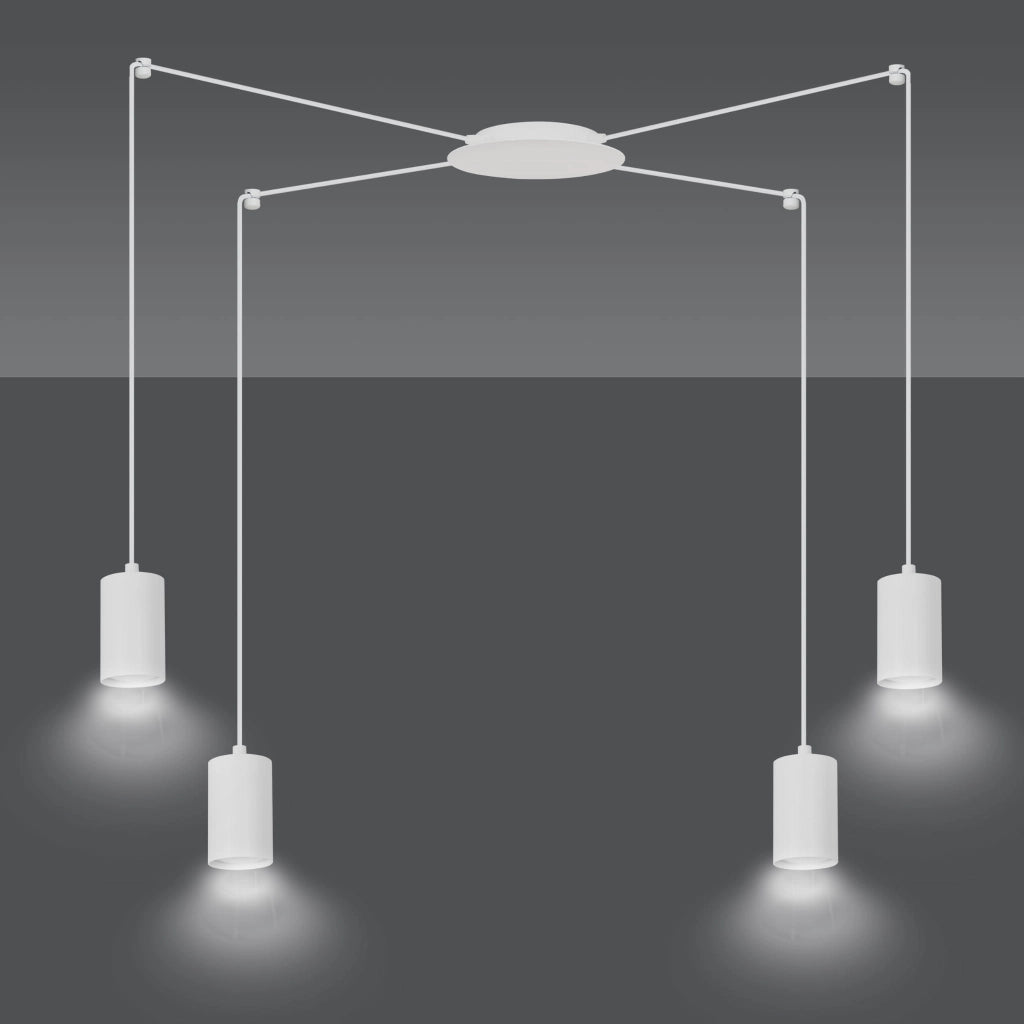 Lampadario Emibig Traker 4xGU10 bianco regolabile 3m