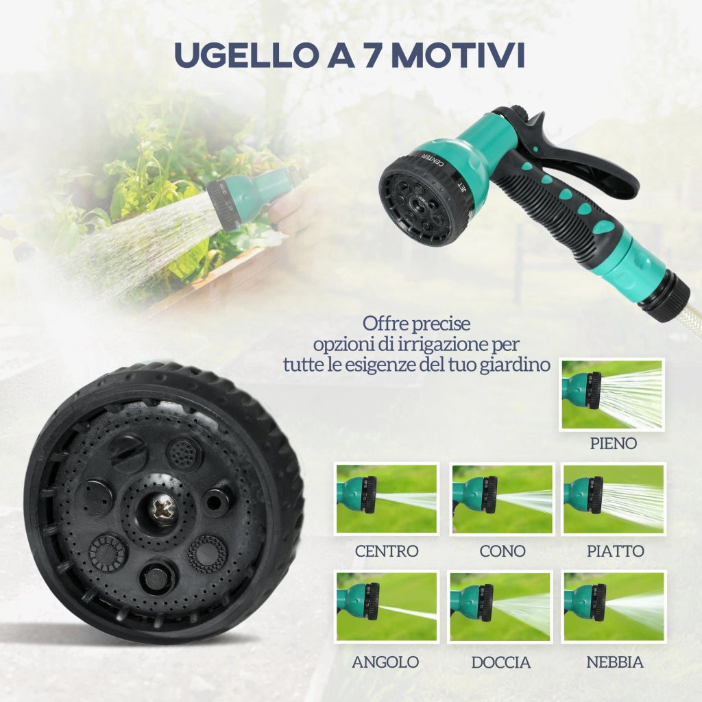 Avvolgitubo da Giardino Retrattile ¨C zephmum ¨C 30+2 m, Nero