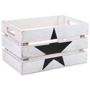 Cassetto in legno bianco 18x12x10h cm