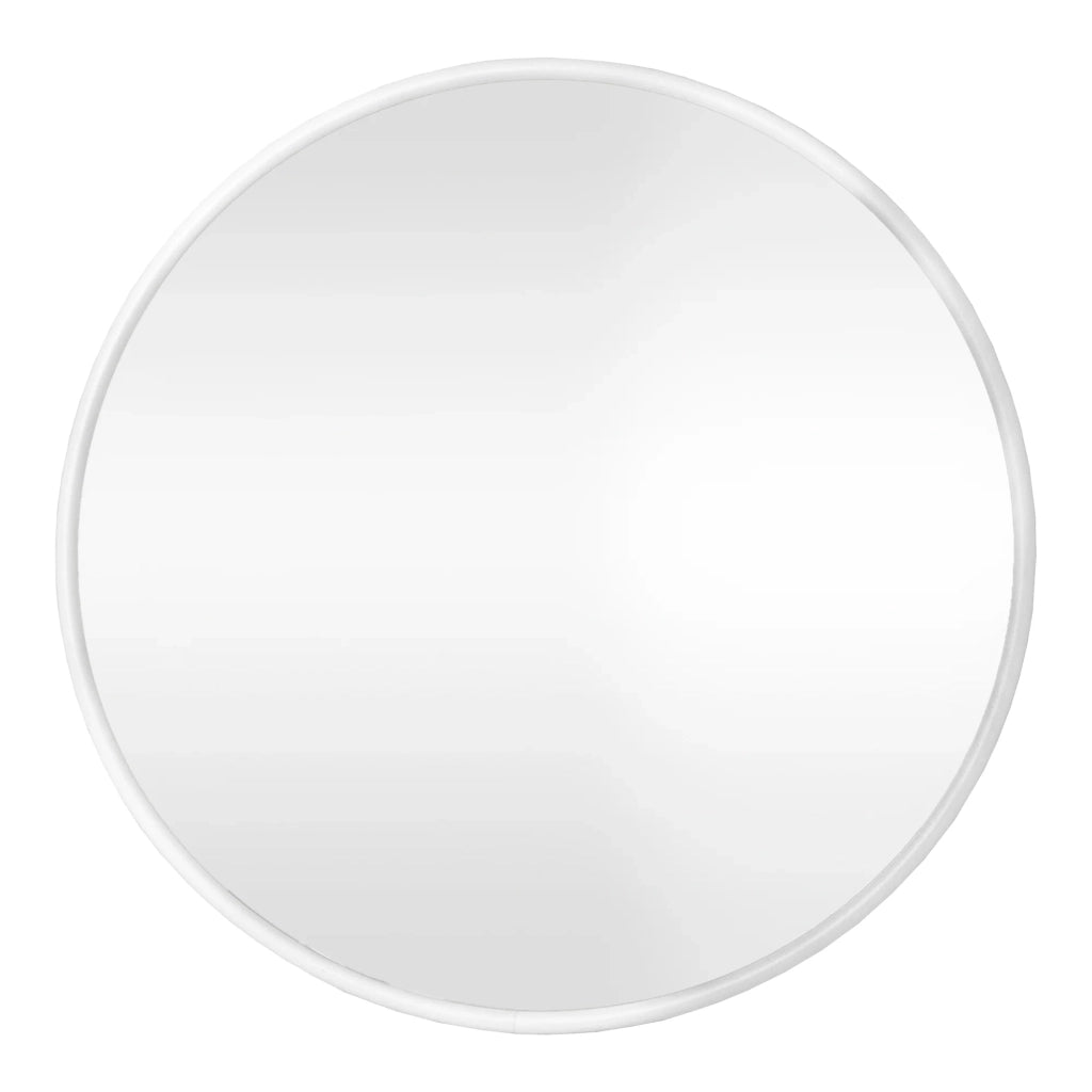 Specchio da parete rotondo 60 cm bianco opaco 03_0007945