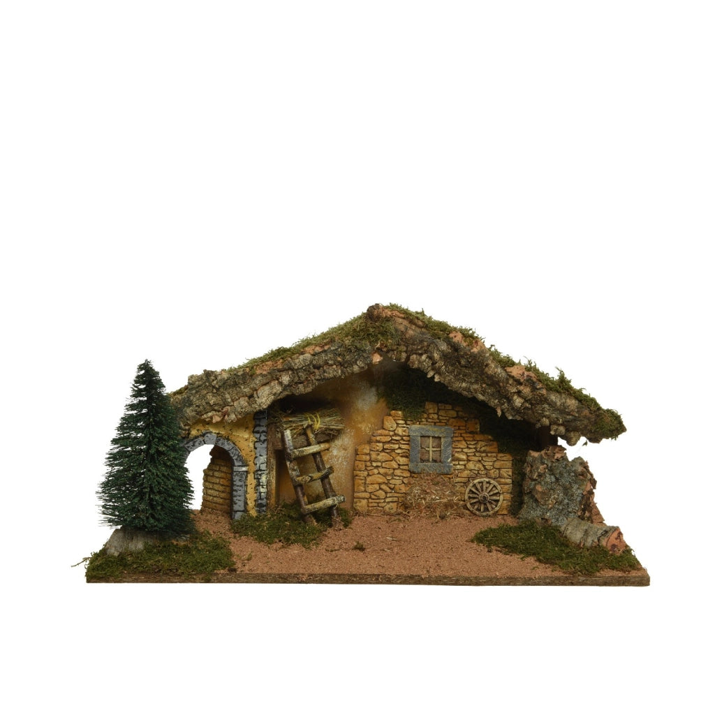 Capanna per natività c/LED 58x23x25cm