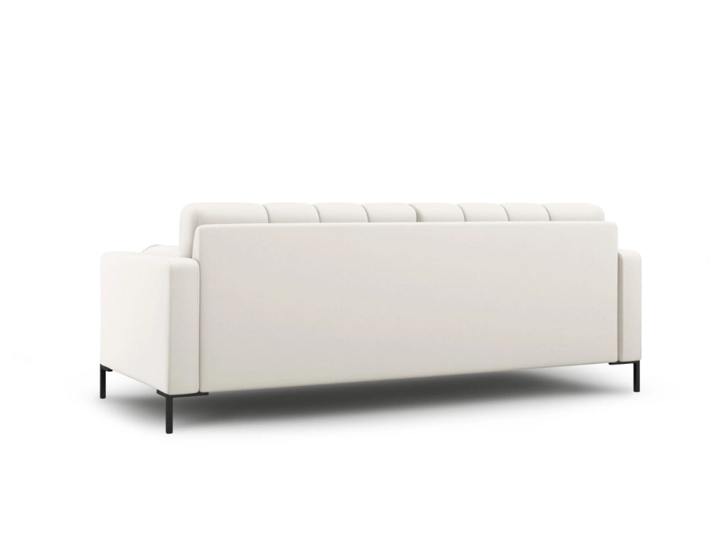 Cosmopolitan Design - Divano "Bali" 3 posti in tessuto strutturato beige chiaro 