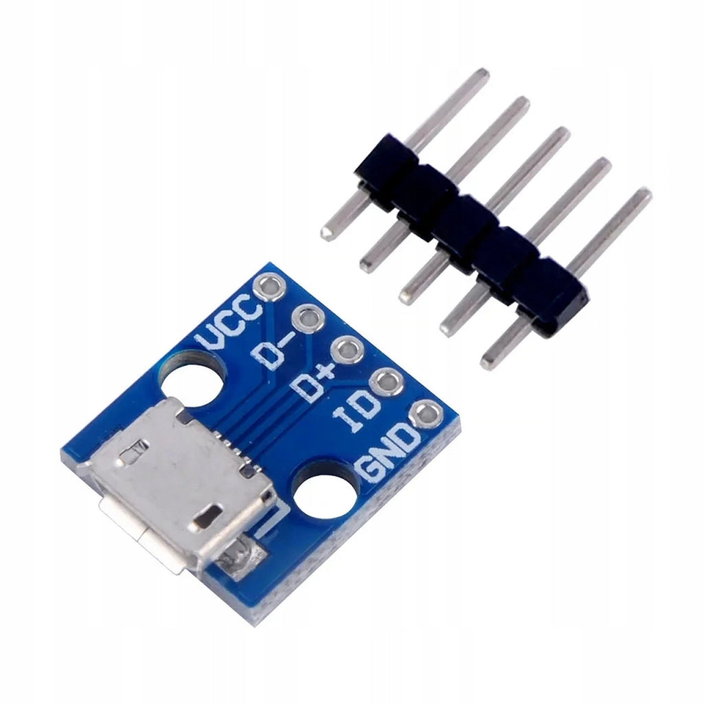 Alloggiamento Micro USB 5 Pin Rosfix – Alta Qualità, Montaggio su PCB | Dimensioni Compatte