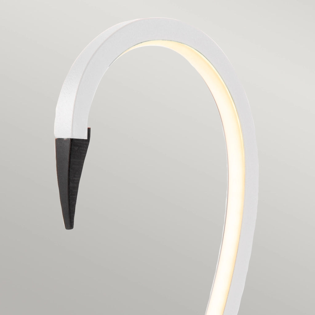 Lampada da tavolo moderna Flamingo bianca LED 6W Elstead
