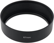 Supporto per Lenti in Alluminio Leggero - Adatto per Filter 67mm - Protezione contro Scalfi/Polvere/PIoggia - Altezza 24mm - Dimensione Esterna 74.5mm - Per Lenti a Campo Full-Frame - Copertura per Lenti
