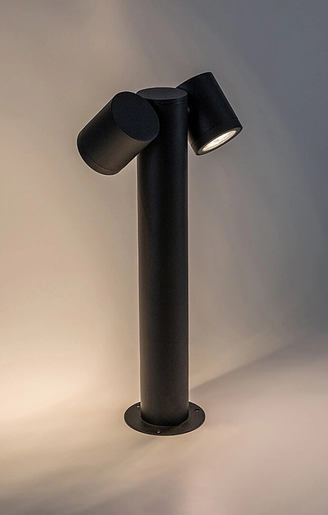 Lampada paletto esterno nero 44cm 2xGU10 IP44 Rabalux