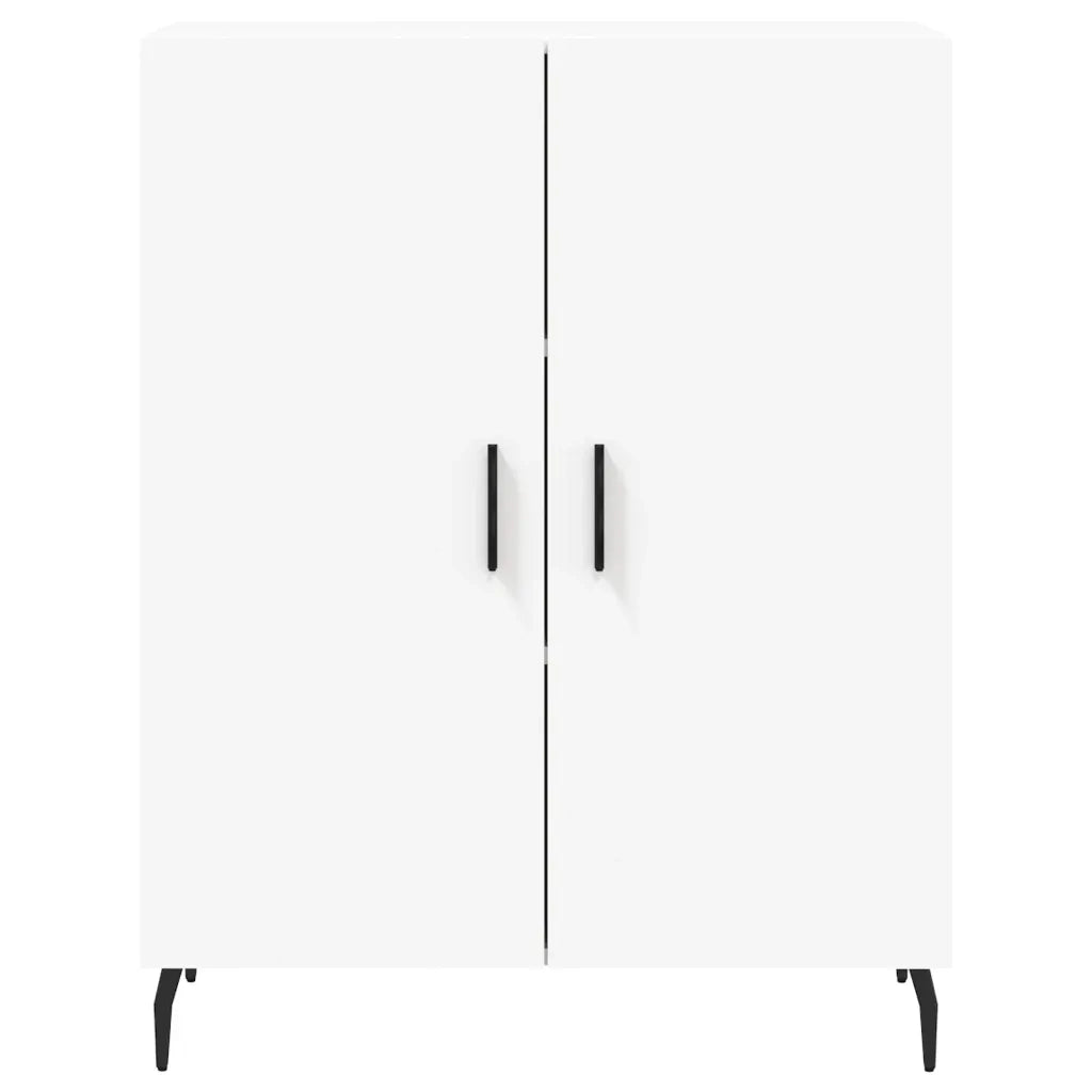 Credenza-Buffet-Armadio da cucina Bianca 69,5x34x180 cm in Legno Multistrato 498757
