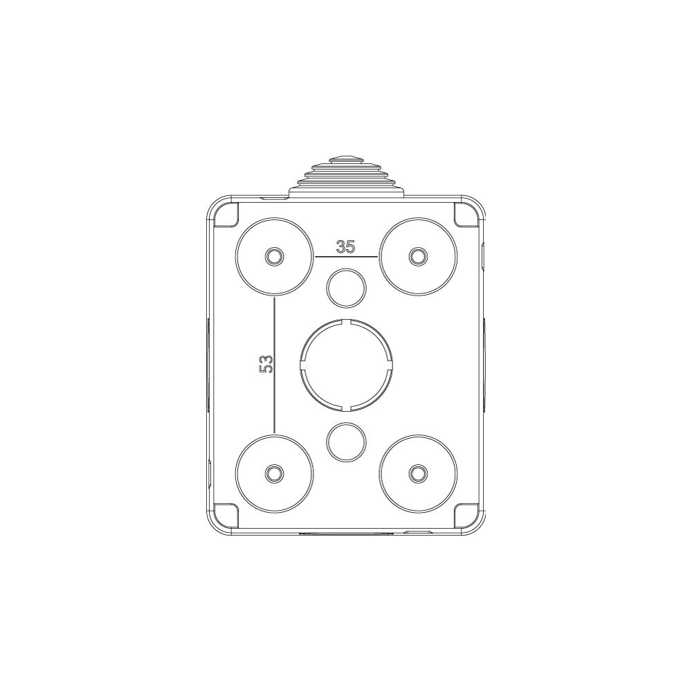 Vimar ip40 contenitore 1p protetto per serie civili eikon arkè e plana
