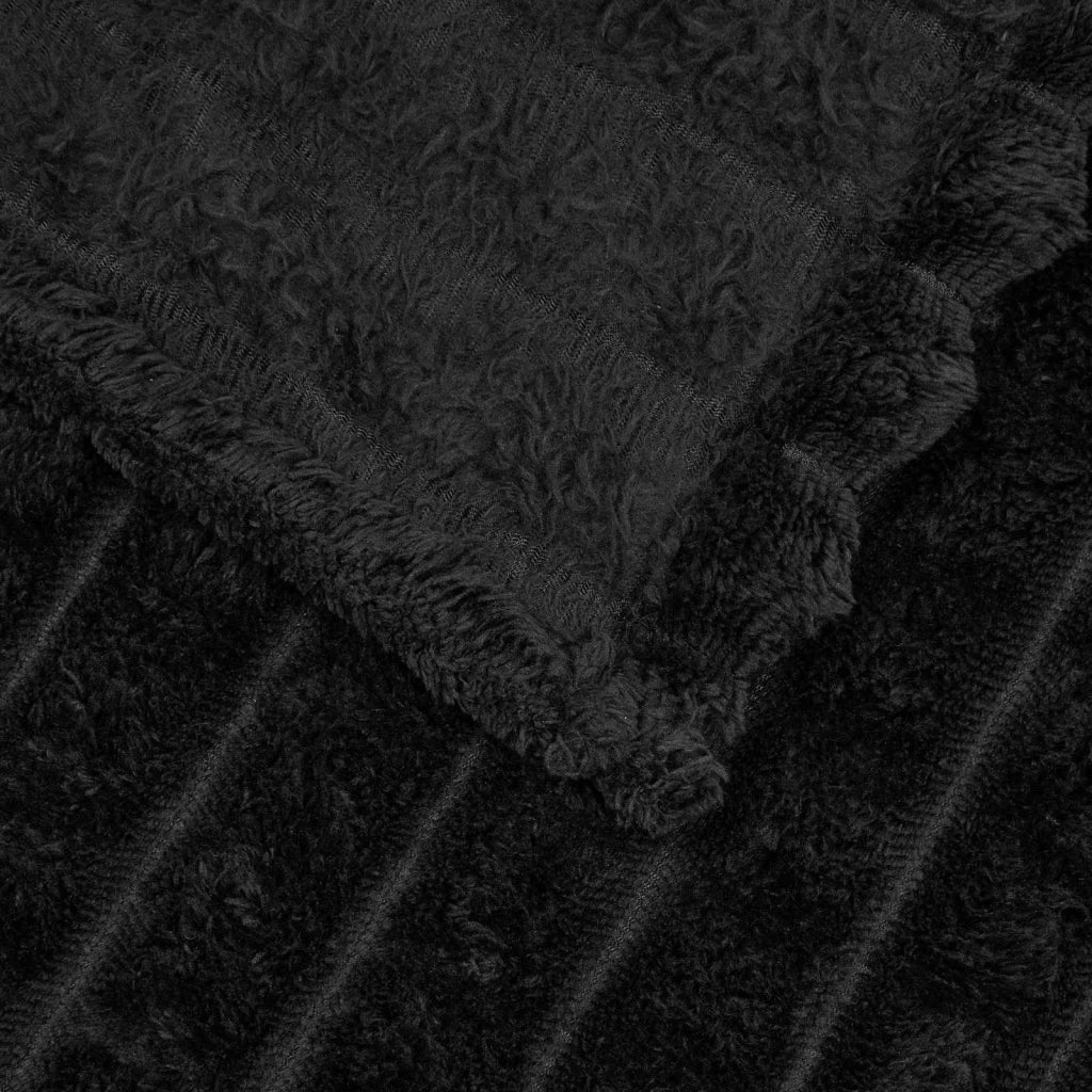 Coperta Nero 240 x 220 cm Panno