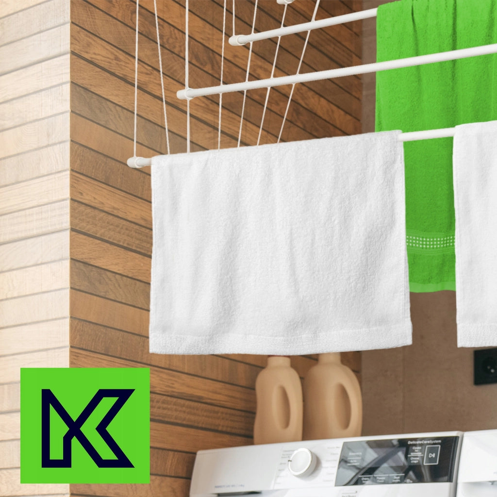 Stendibiancheria da soffitto KADAX per bagno, 6 barre, 190 cm, resistente e robusto.