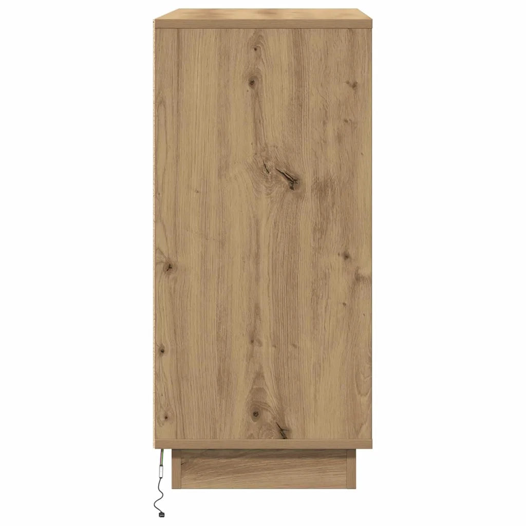 Credenza | Madia LED Rovere Artigianale 71 x 34,5 x 75 cm