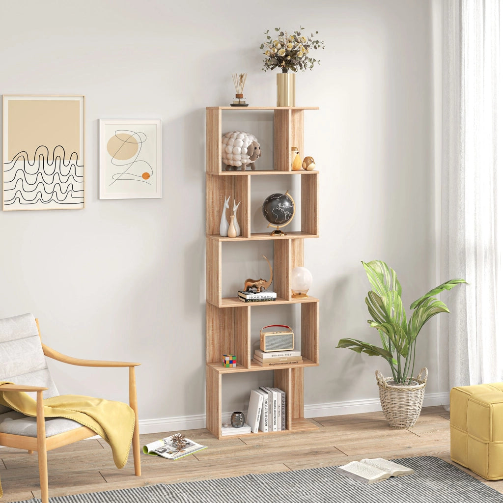 Mobile Libreria 5 Ripiani 60x24x184,5 cm in Legno