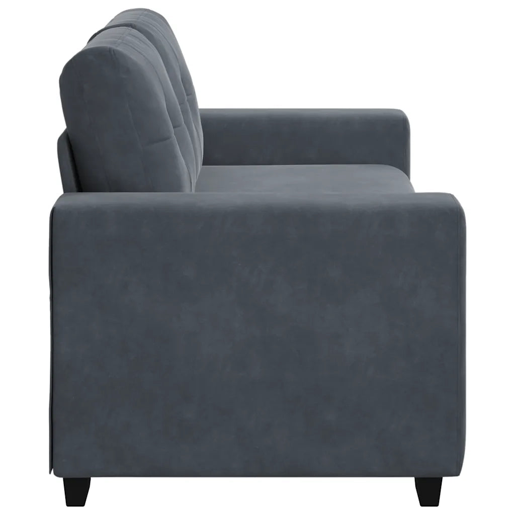 Divano Divanetto-Sofa Grigio Scuro 140 cm in Velluto 817605
