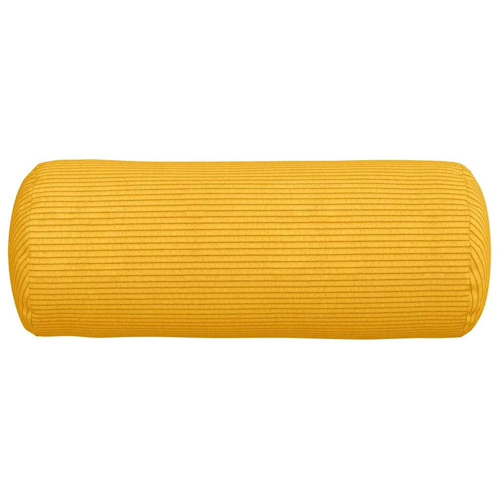Cuscini a rullo 2 pz | Cuscini per sedie Giallo Chiaro ? 15 x 40 cm