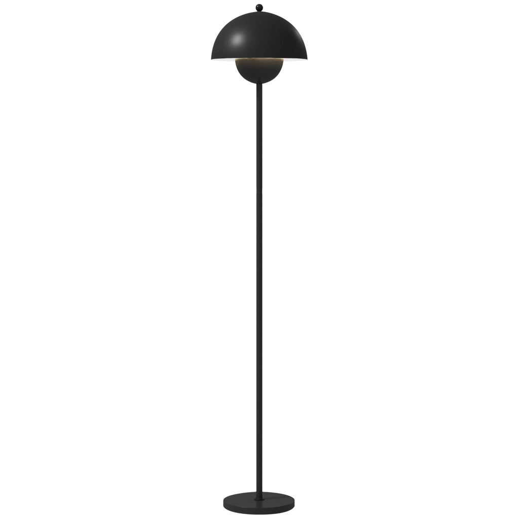Lampada da Terra Moderna ¨C Xylo ¨C Paralume a Sfera E27 ?30x155cm Nero