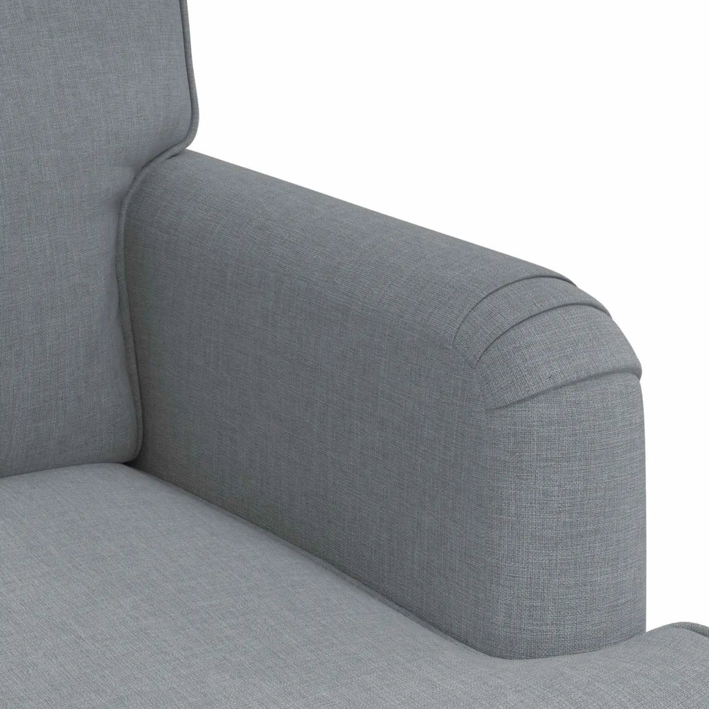 Divano Grigio chiaro 84 x 80 x 85 cm Tessuto 42024476