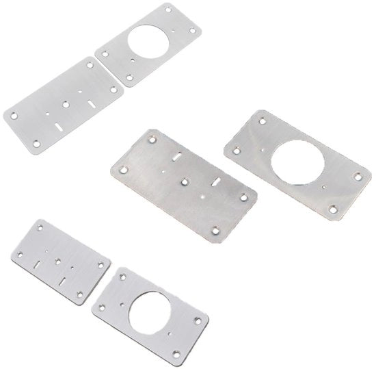 Set di assi di supporto per riparazione di cardini 8 pezzi - braccetto di fissaggio - viti - acciaio inossidabile - adatto per armadi/porte - facile da installare - piastre di cardini