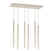Lampada a sospensione Selter beige metallo 6xG9 Emibig