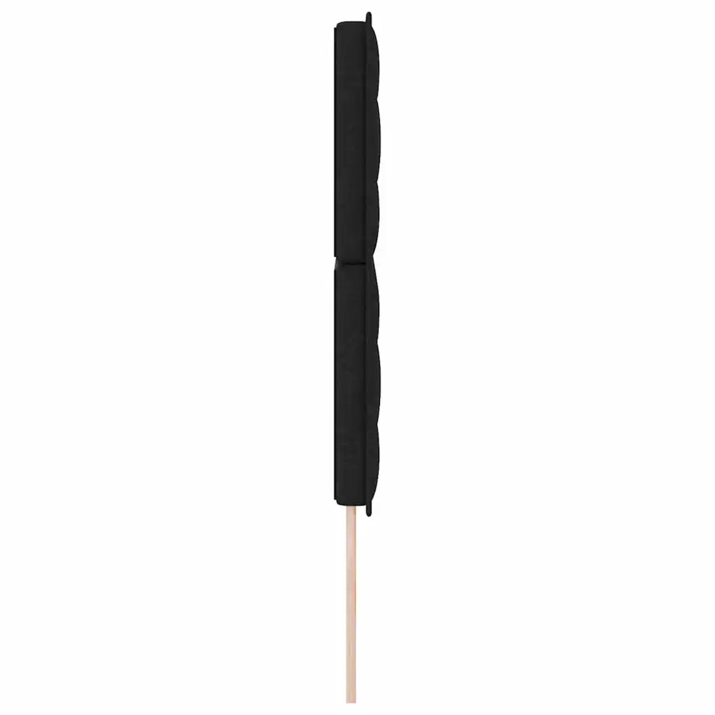 Testiera LED con strisce LED con testiera Nero 144 cm Tessuto 3338288