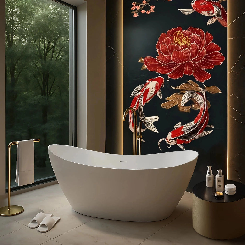 Vasca Bagno Da Terra Rea Ferrano Slim 170 Copritappo bianco