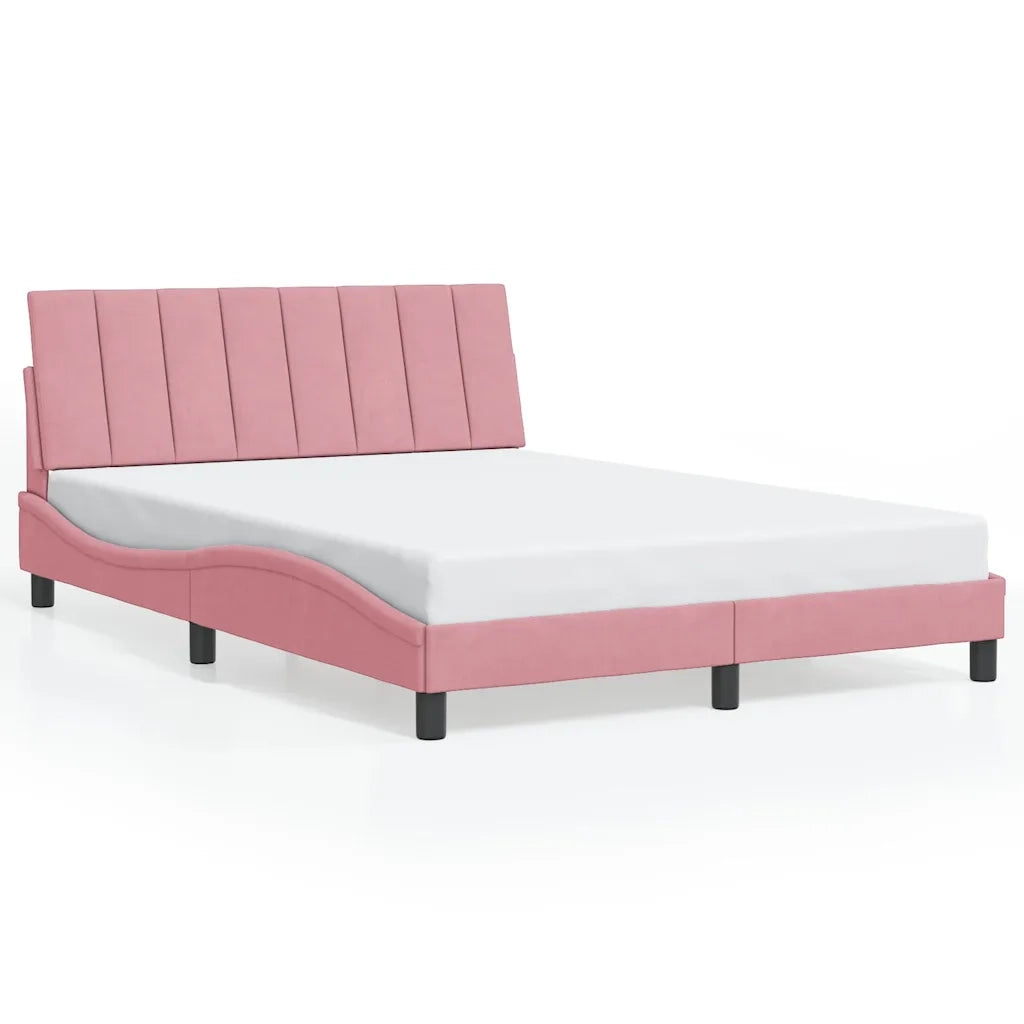 Giroletto senza Materasso Hanko Rosa 120x200 cm in Velluto