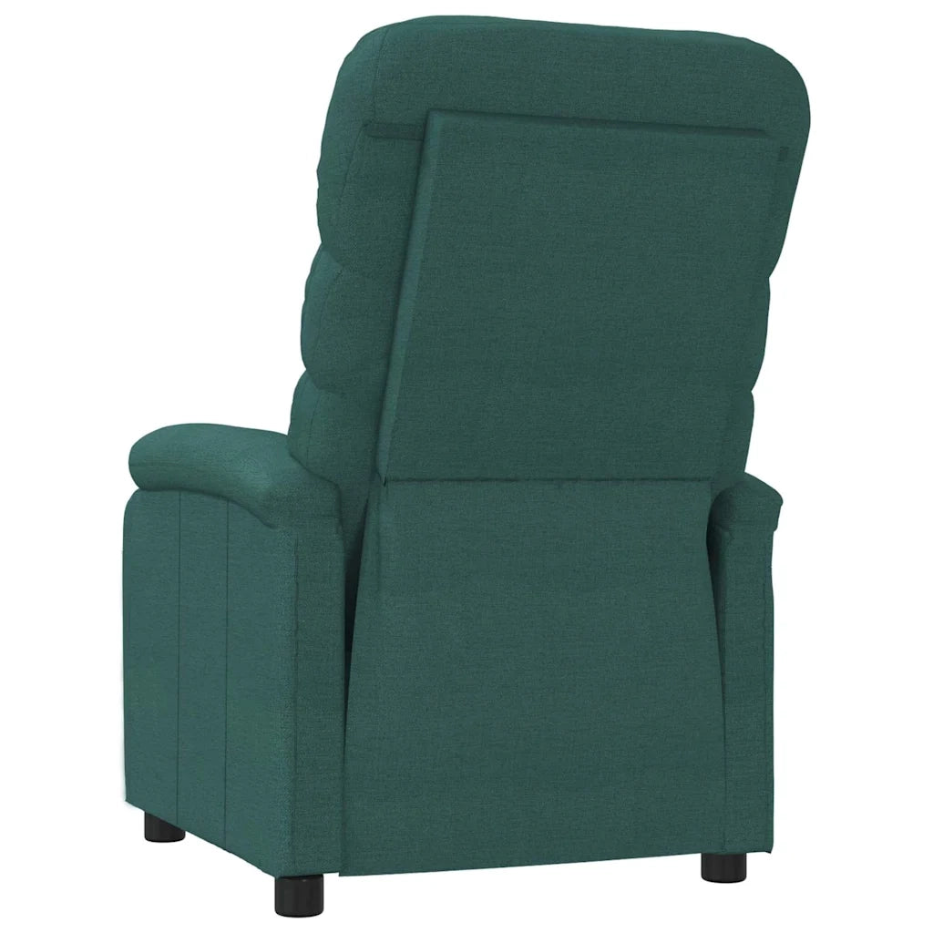 Poltrona Reclinabile in Tessuto Verde Scuro 342706