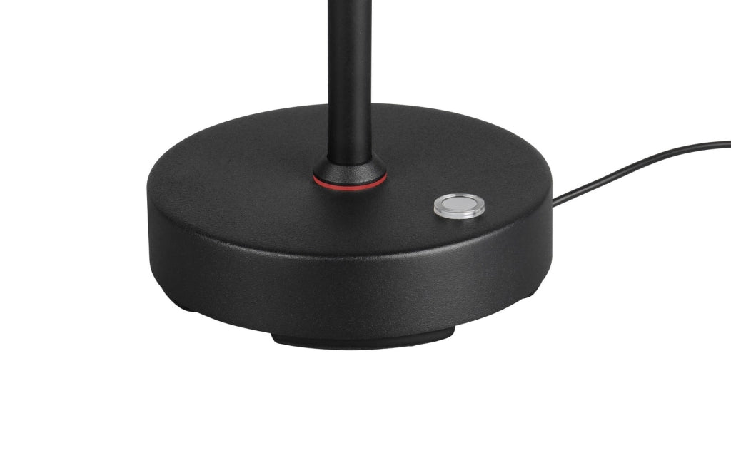 Lampada da scrivania wireless nera USB-C LED CCT 3W