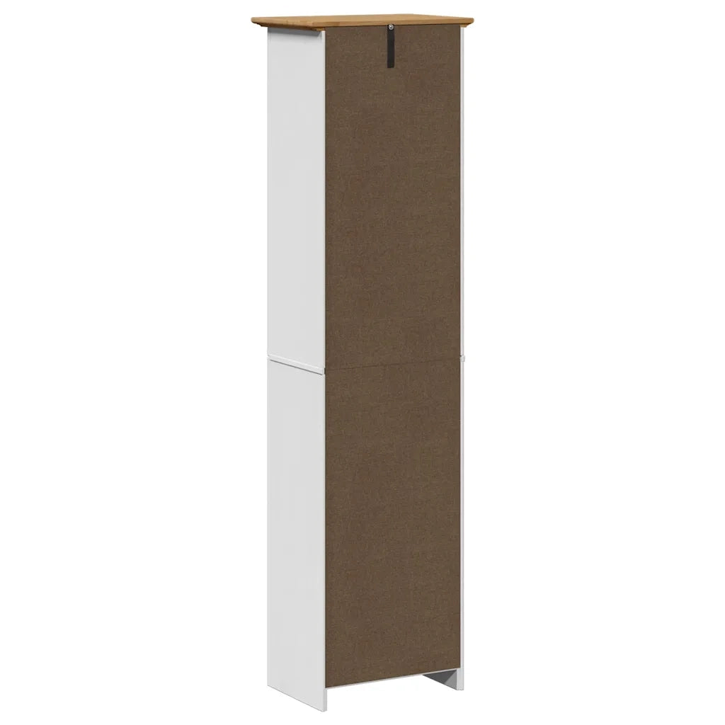 Mobile da Bagno BODO Bianco e Marrone 44x30x160 cm 4016861