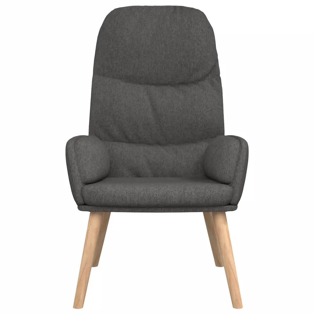 Poltrona Relax | Sedia Relax Grigio Scuro in Tessuto