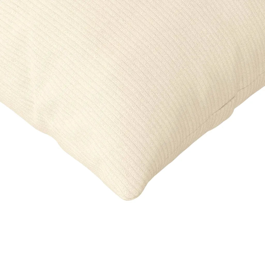 Cuscini da Divano 2 pz-Set di 2 Cuscini per Sofa Crema 200 x 40 cm Tessuto in Cords 192354