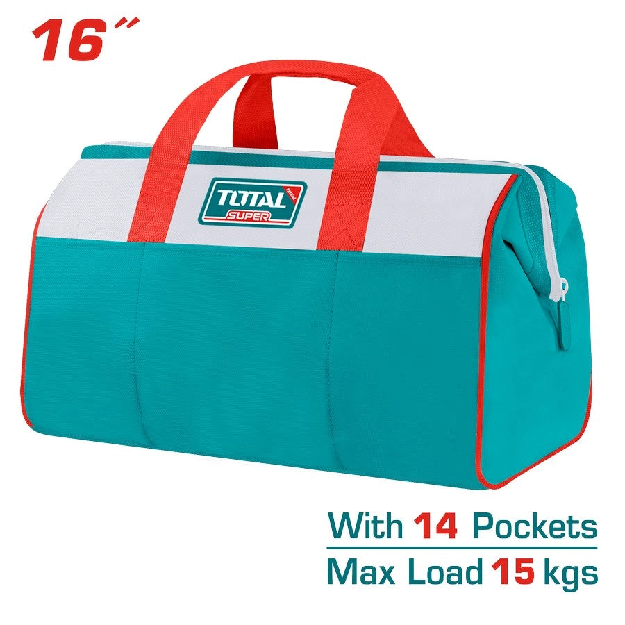 Borsa porta attrezzi da 15Kg con telaio rigido e tracolla TOTAL - THT261625