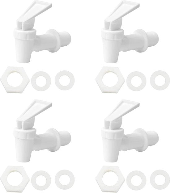 Dispensatore di plastica per acqua - Rubinetto di riserva per bevande fredde e calde - Facile da installare
