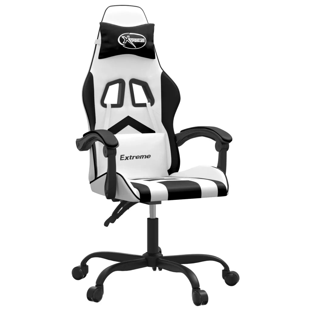 Sedia da Gaming Bianco e Nero in Similpelle 3143900