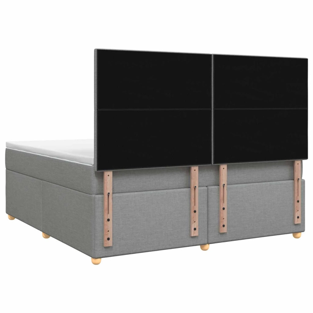 Letto box spring con materasso Grigio Chiaro 140 x 200 cm 3455364
