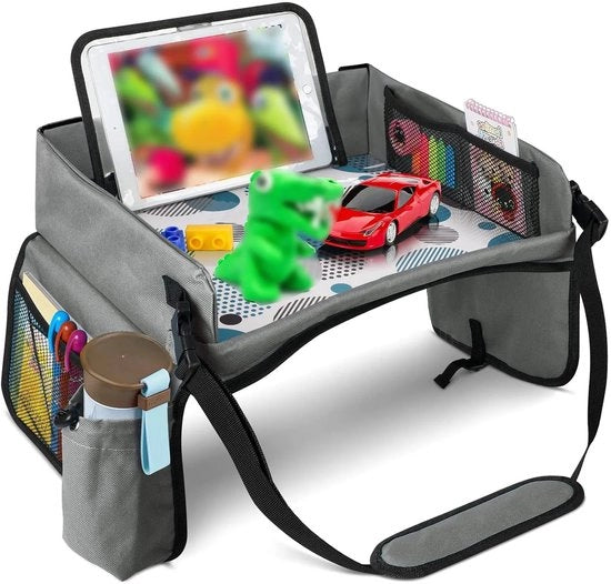 Tavolo da Disegno per Bambini con Supporto per Tablet - Opzionabile - Organizzatore Automatico - Grigio