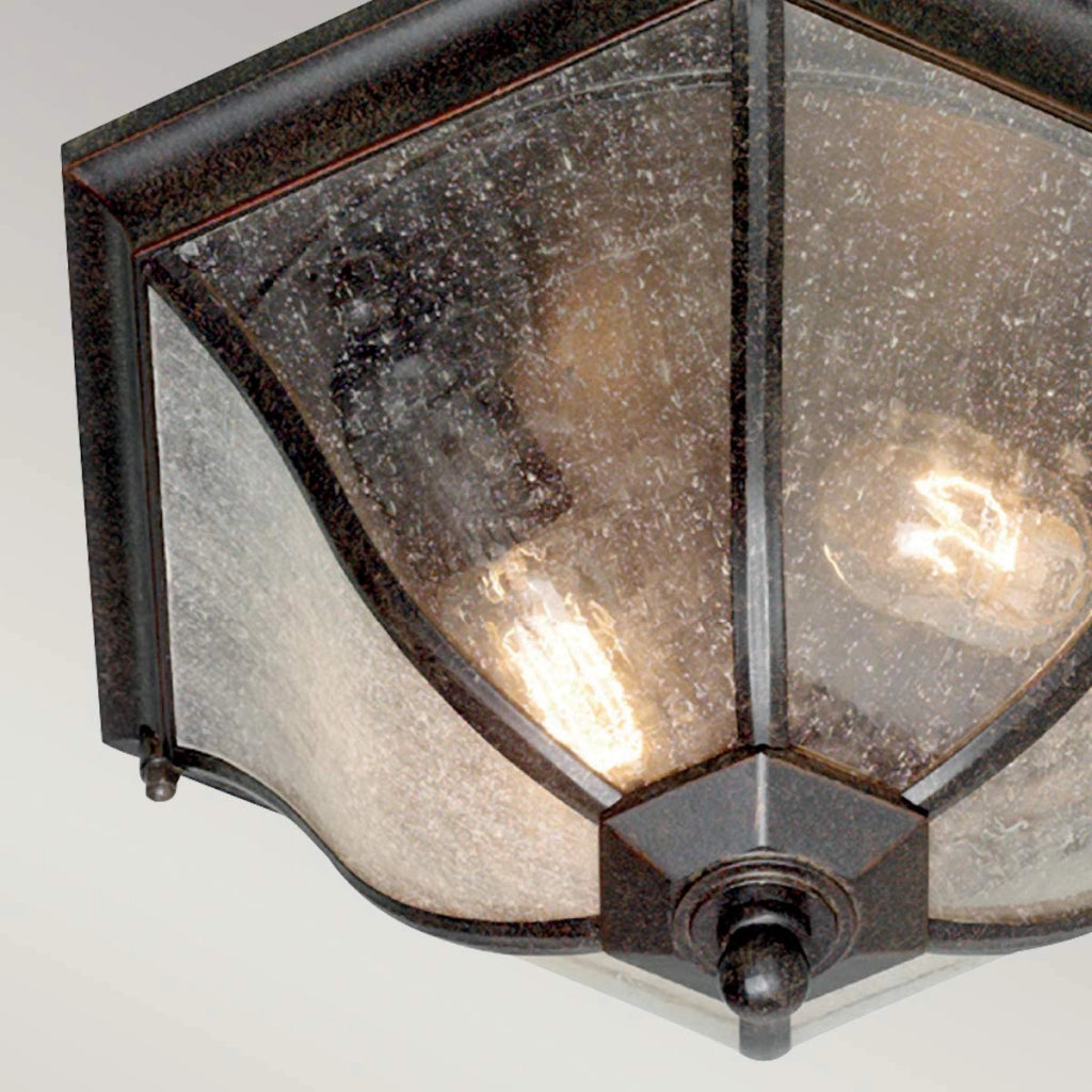 Plafoniera esterna bronzo anticato 2xE27 60W Elstead New England