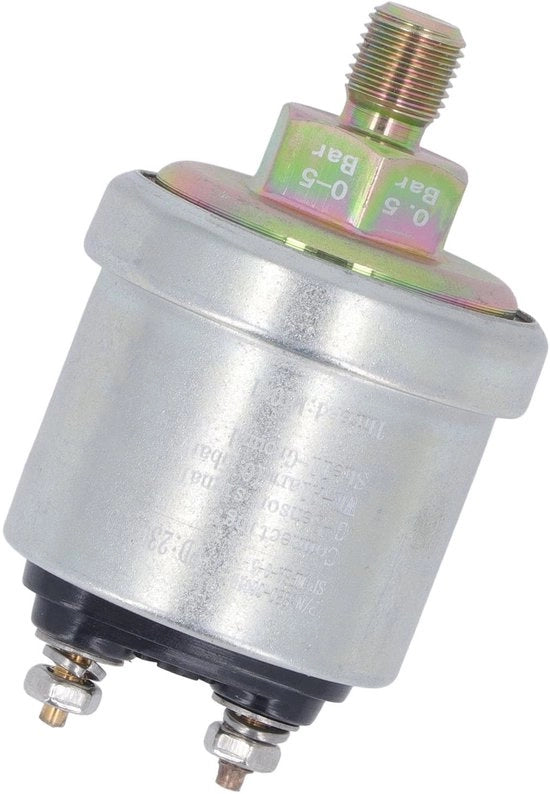 Sensore di Pressione Olio con Alta Pressione - Acciaio - M10x1 1/8NPT Flesso Esterno - Adatto per Macchine VDO - Prestazioni Affidabili - Applicazioni Varie - Sensore di Pressione