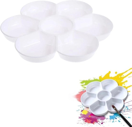 Palet Circolare per Mescolare la Vernice - Plastica - 17,8 cm
