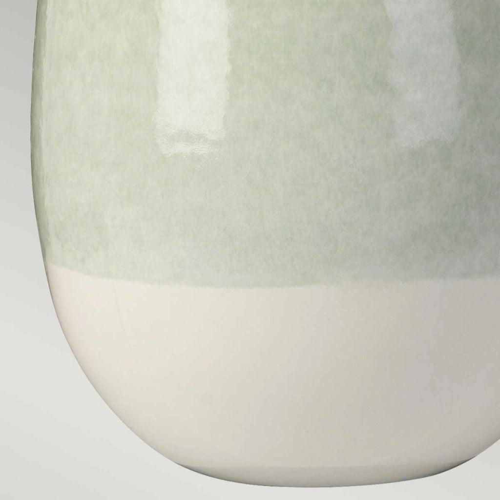 Lampada da tavolo ceramica bianco/verde Chelsfield E27 Elstead