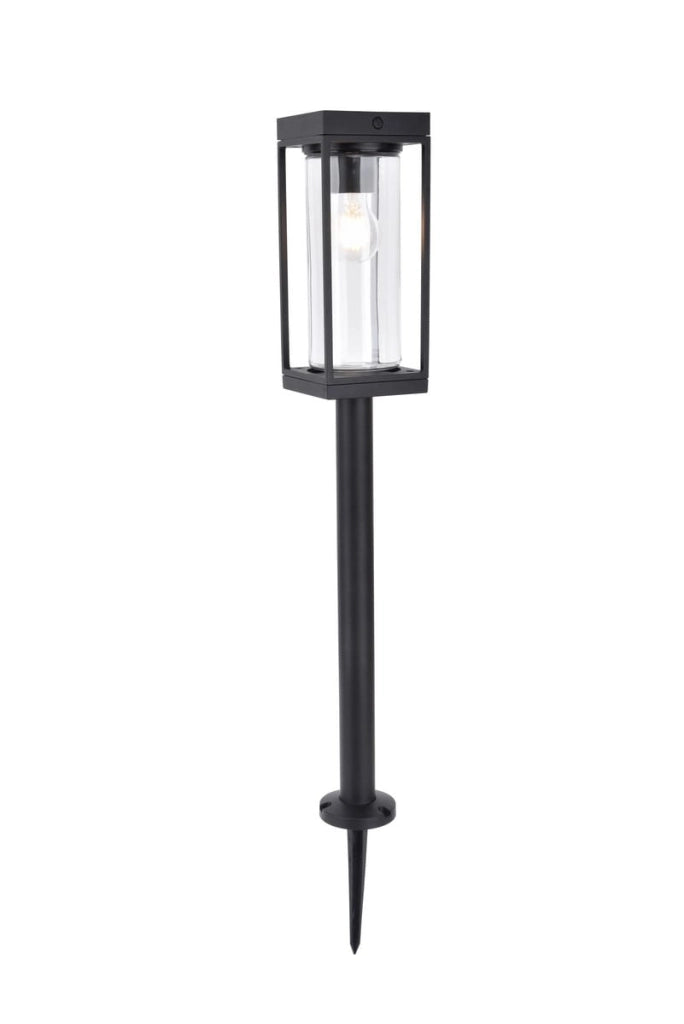 Paletto lampada da giardino solare Lutec FLAIR nero