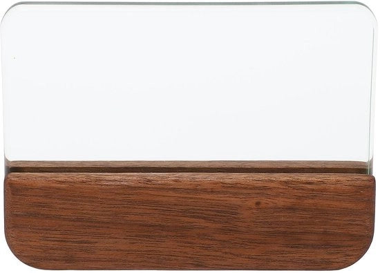 Strumento di lustraggio professionale in legno - vetrata resina dura - maniglia di noce - confortevole - adatto per artigiani - strumenti per lavorazione del cuoio
