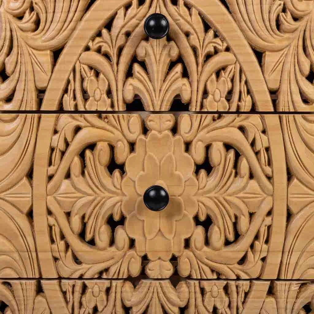 Tavolino in legno marrone 42x36.5x71