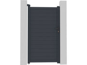 Cancello in alluminio "Marc" - 101,2 x 180,9 cm - Grigio