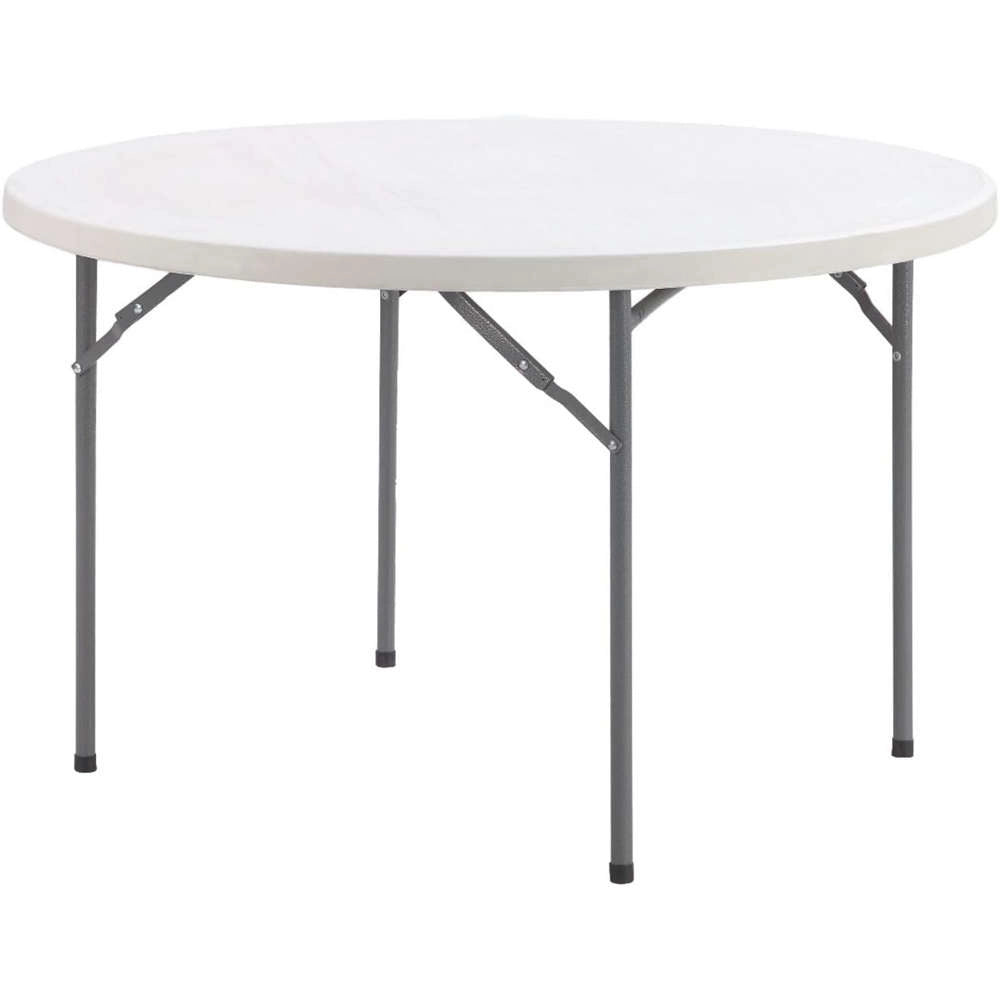 Tavolo in Plastica Pieghevole Tondo Bianco Catering Verdelook Formato: 150 cm